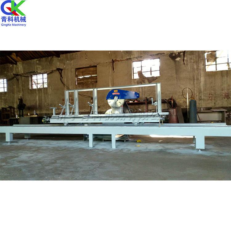 QK-350型圆木开破分片设备大口径圆木推台锯木工下料切割带锯机