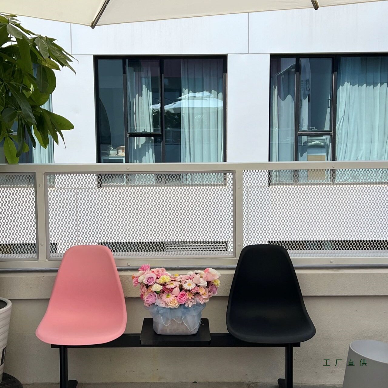 网红简约现代彩色塑料茶几