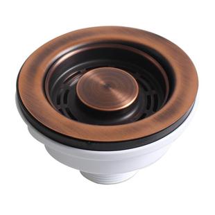 天力欧式 出口镀古铜下水器古铜色落水器PVD水槽配件XK268C025