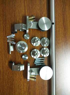 120KG承重30-45mm谷仓门实木门barndoor304不锈钢含导轨五金配件