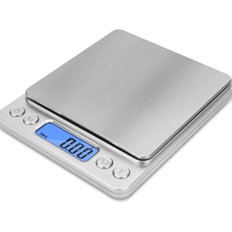外贸新款KitchenApplianceParts厨房电子秤3kg0.1g蓝色显示屏
