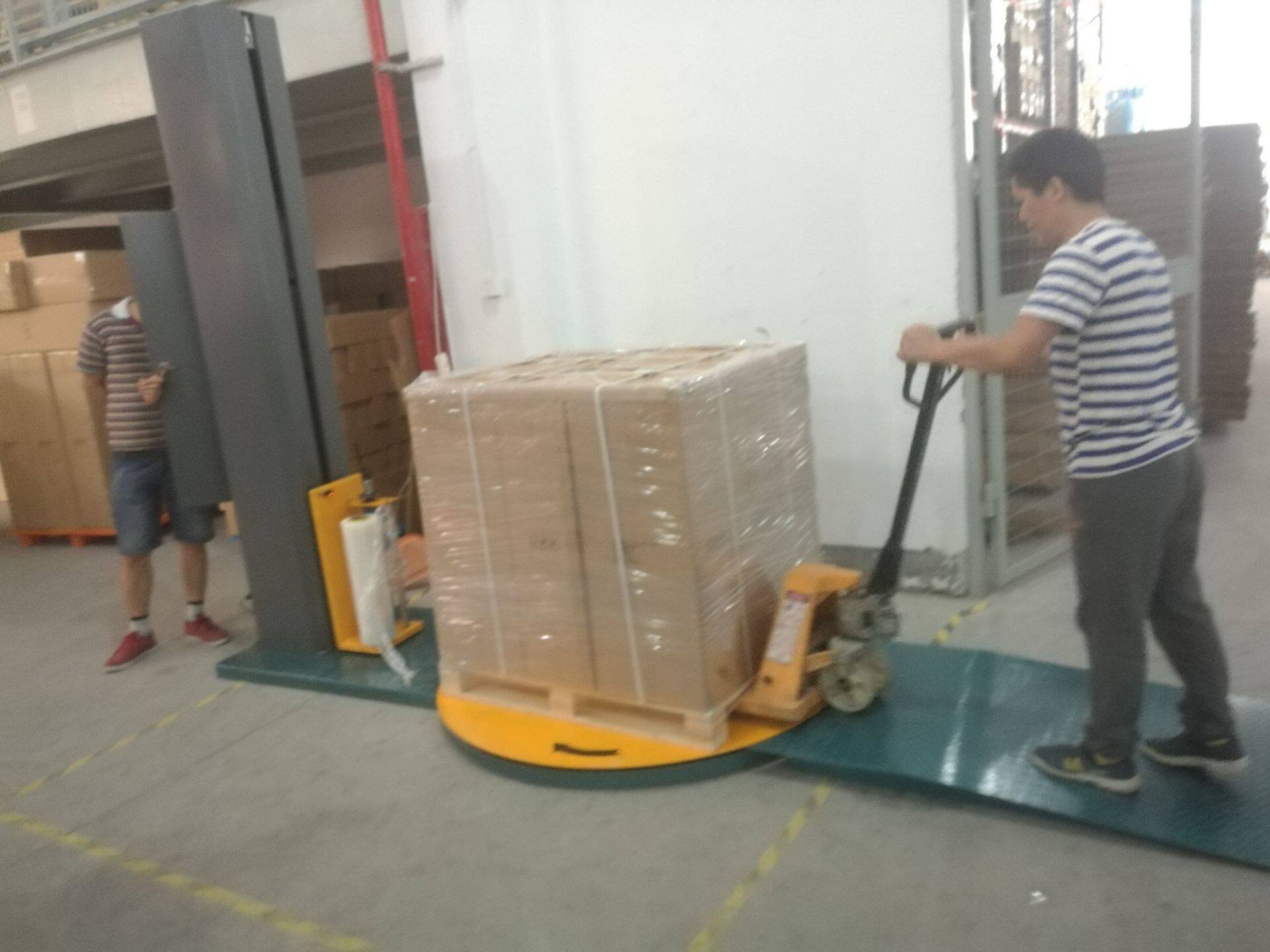 厂家直销自动缠绕机缠绕膜机托盘缠绕包装机