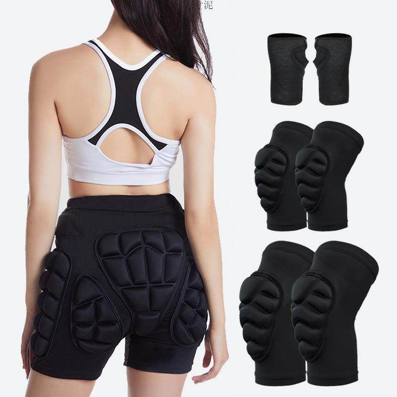 滑雪护臀垫内穿防摔裤护屁股轮滑全套儿童护具加厚护膝护肘成人冬