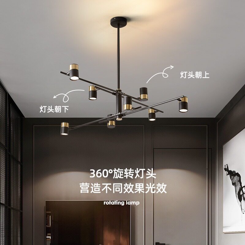 北欧灯具现代简约大气家用客厅灯网红创意卧室餐厅长条样板房吊灯