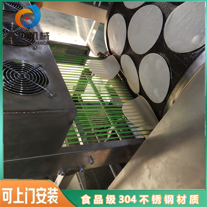 厂家供应京酱肉丝饼设备小型家用春卷皮机器烤鸭饼机设备参数