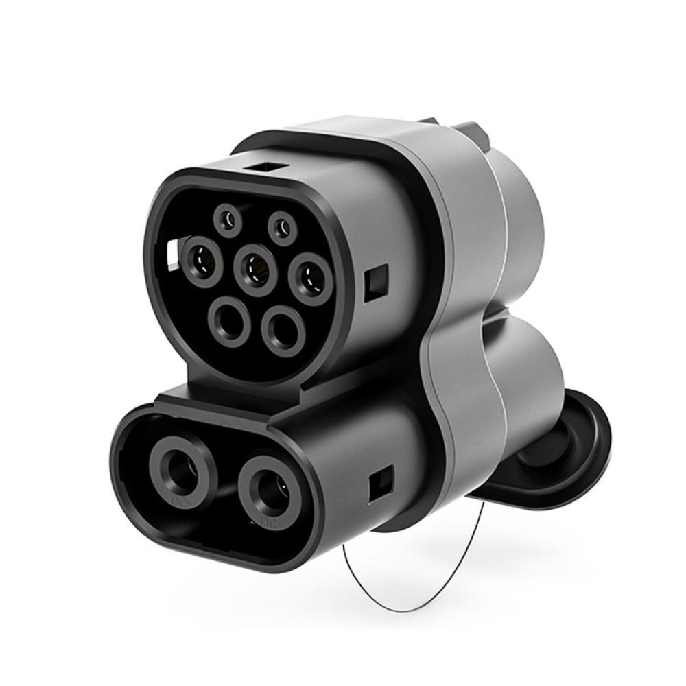 CCS1toCCS2EVAdapter汽车充电转接头AC+DC250A充电桩快充