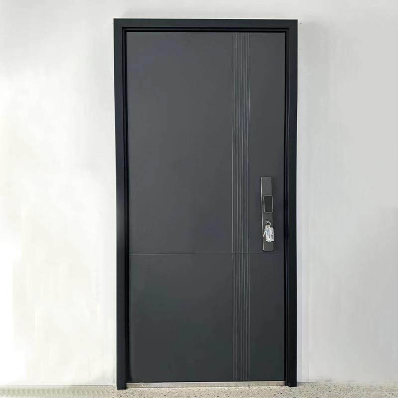 家用智能锁子母门甲级防盗门暗合页入户门精雕进户门