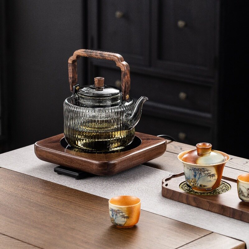 胡桃木电陶煮茶炉小型家用泡茶