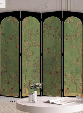 2025新中式移动家居遮挡装饰双面屏风折叠移动隔断客厅办公室屏风