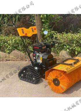 手推式毛刷式汽油扫雪机广场码头冬季扬雪机工厂