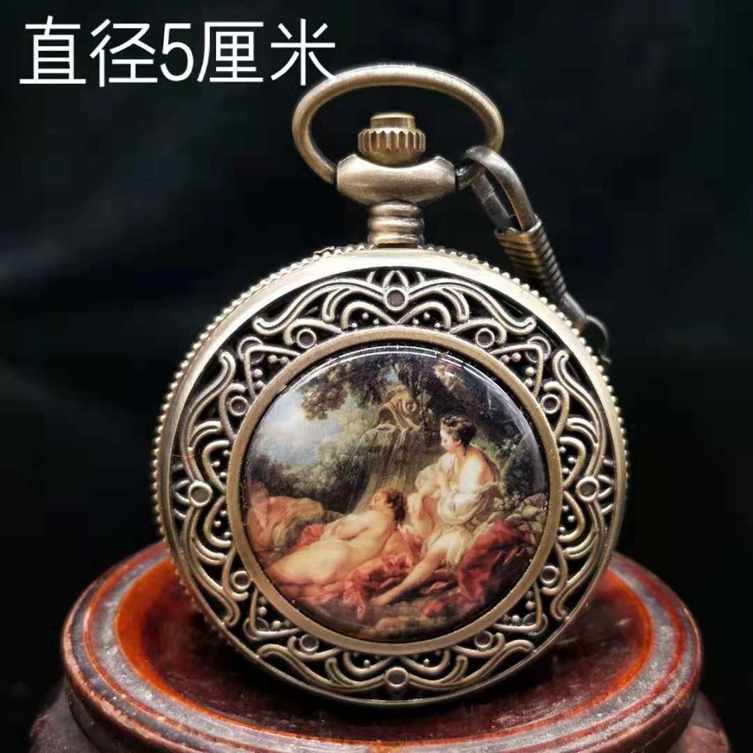 古董古玩收藏仿古做旧铜制工艺品铜器摆件地摊货批发单开机械怀表