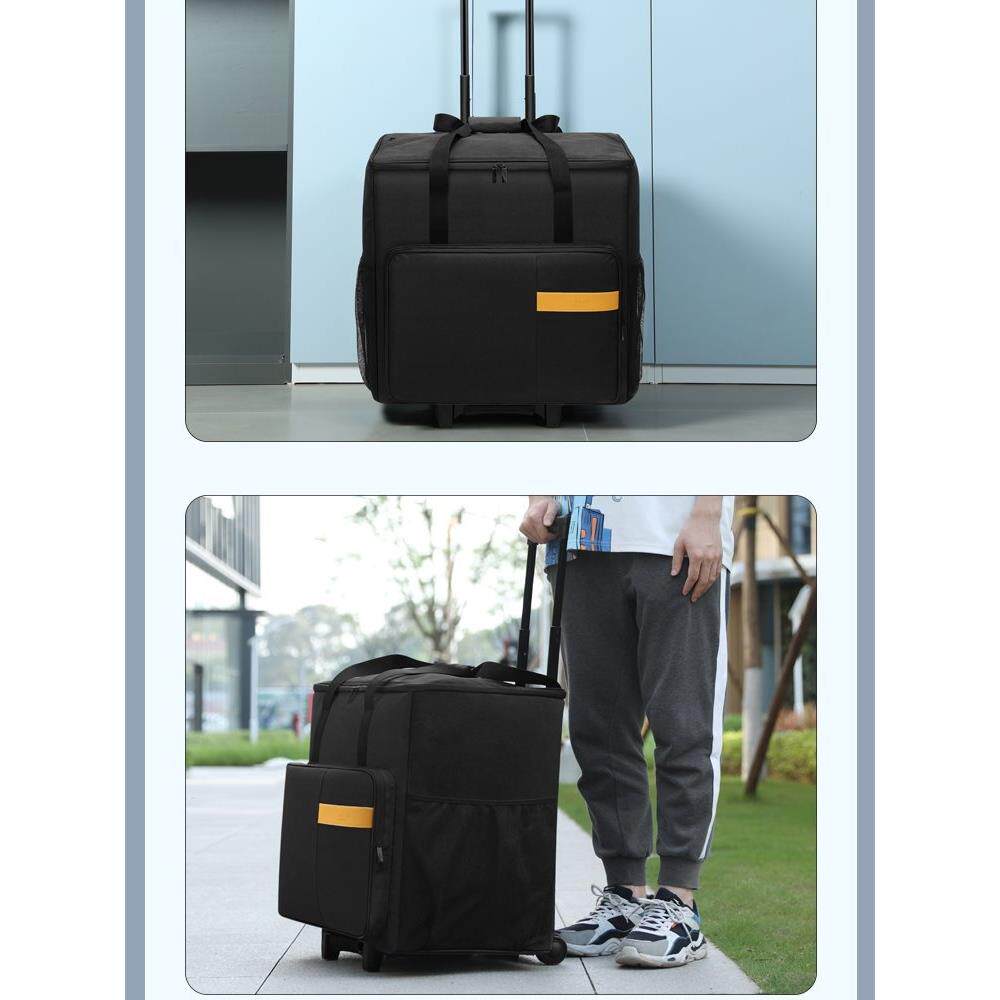 BUBM台式电脑收纳包24寸显示屏携带搬运输包27寸主机收纳箱万向轮