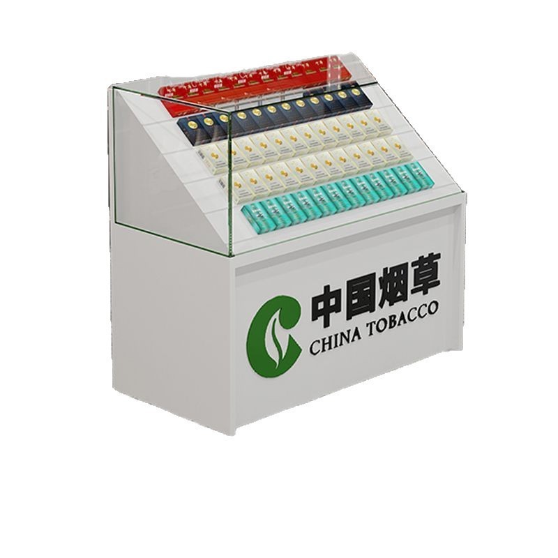 便利店超市收银一体玻璃烟柜