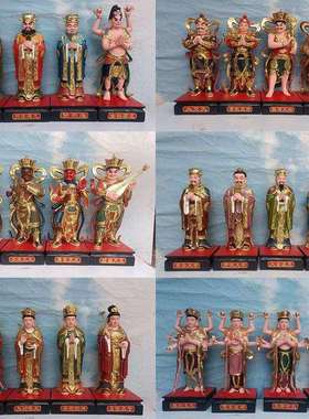24诸天像天尊天斋天供天护法纯手工玻璃钢树脂造像迎善永安木雕
