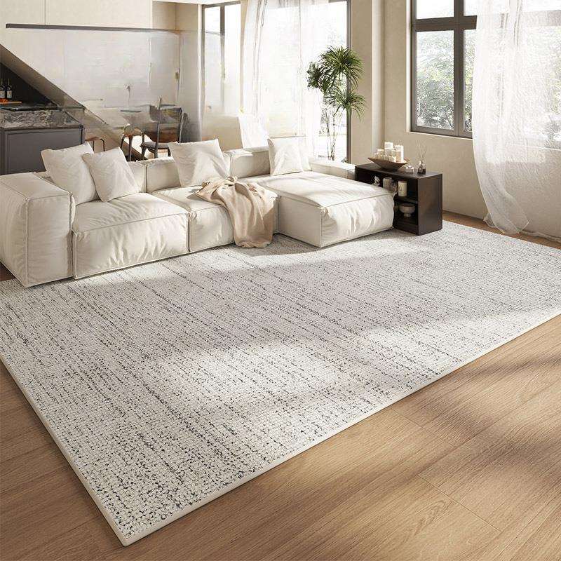 客厅地毯现代简约地毯轻奢素色大宅标配沙发茶几毯卧室
