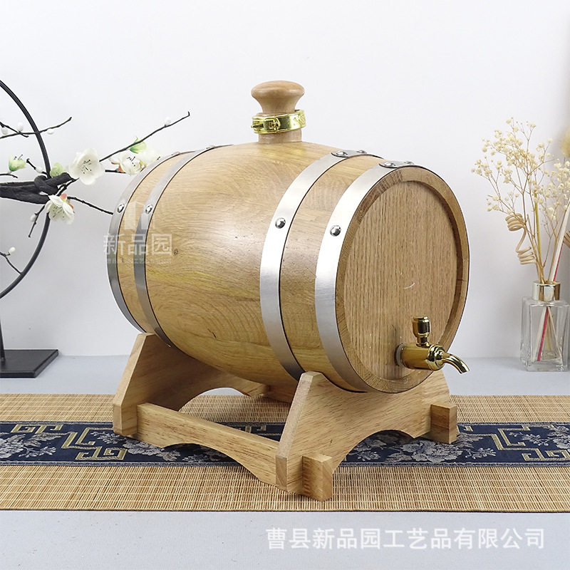 红酒橡木桶不锈钢内胆酒吧餐饮自酿木酒桶木桶木质烧烤店实木