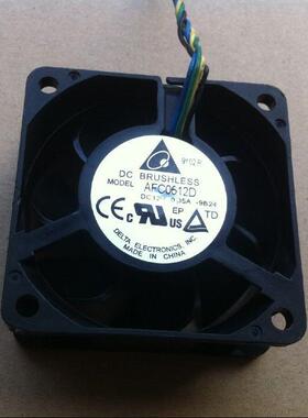 台达602512V0.35A6CM厘米4线温控服务器机箱风扇AFC0612D
