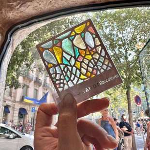 圣家堂米拉之家透光冰箱贴巴塞罗那彩色光影文创书签纪念品