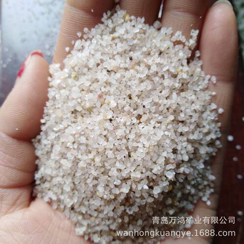 水过滤海砂现货临沂2-4mm滤料石英砂过滤罐滤池垫层圆粒砂