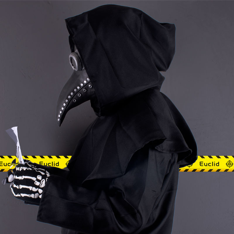 scp049基金会中世纪蒸汽朋克瘟疫医生乌鸦鸟嘴头套面具万圣节cos