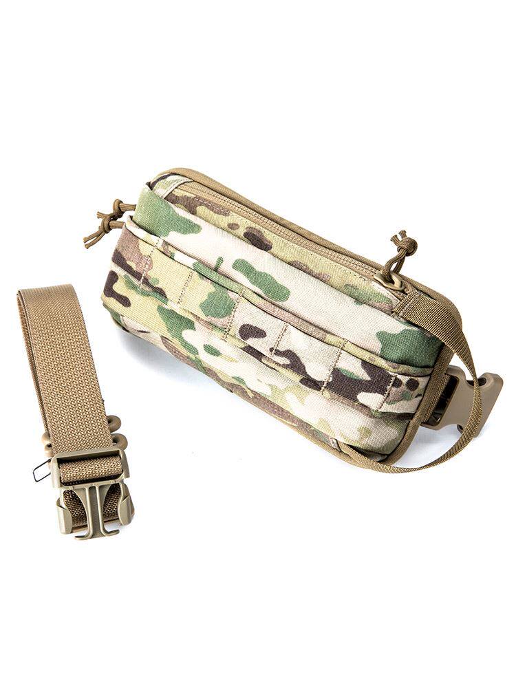 马盖先箱鲀胸包男军迷户外休闲腰包单肩斜背包跑步运动骑行手机包