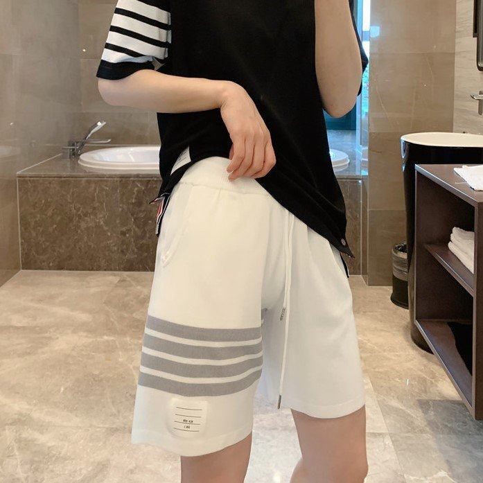 tb学院风针织冰丝短裤女运动卫裤潮ins宽松阔腿休闲百搭2025夏,男装,短裤,淘宝优惠券,粉丝福利购,淘宝优惠卷