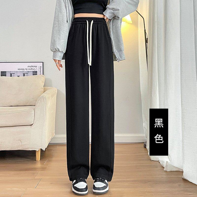 阔腿裤女垂感显瘦休闲裤春季新款白色裤子女装直筒裤运动裤女裤,女装/女士精品,卫裤,淘宝优惠券,粉丝福利购,淘宝优惠卷