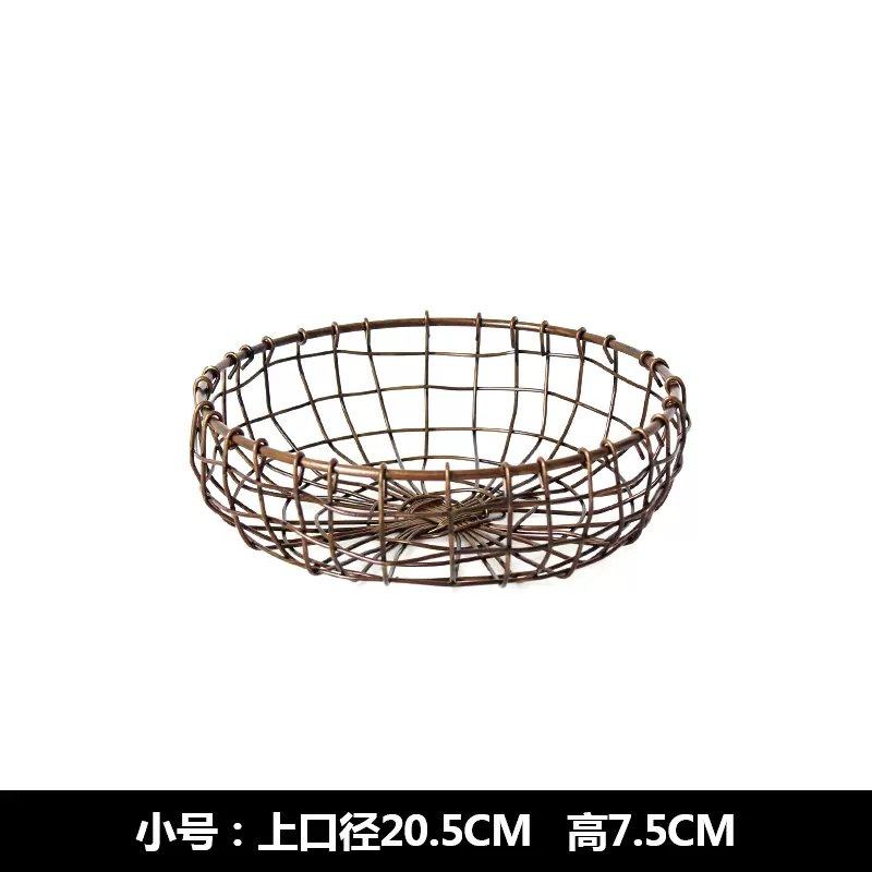 铁艺铁丝面包篮收纳筐点心篮家用鸡蛋筐水果篮桌面零食杂物菜篮子,家居饰品,家饰软装搭配套装,淘宝优惠券,粉丝福利购,淘宝优惠卷