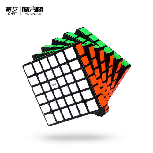 奇艺启帆六阶实色免贴纸魔方阶竞速比赛启帆s6阶魔方益智玩具
