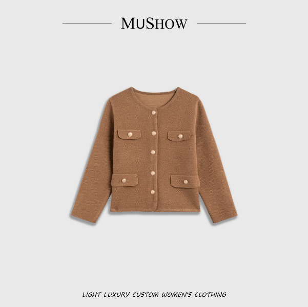 慕秀Mushow「星河耿耿」小香风设计针织上衣