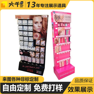 化妆品雪弗板展示架美妆PVC展架挂钩陈列架商超玩具安迪板定制