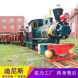 景区观光有轨小火车 电动轨道火车厂家 户外轨道小火车 迪尼斯