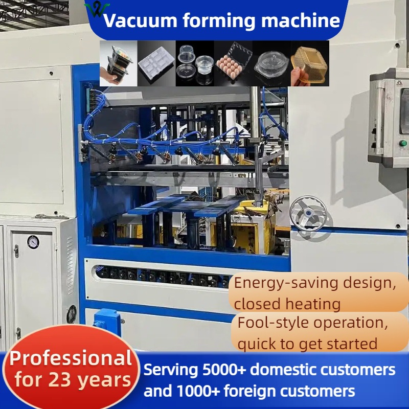 Biodegradable plastic tray vacuum forming machine