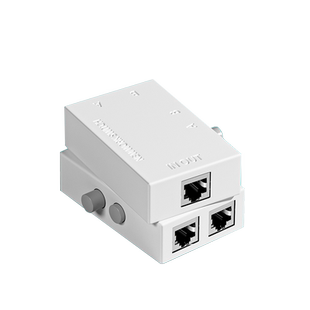 网线网络切换器二进一出网口内外网切换转换器rj45宽带一分二2进1出免插拔一拖二共享器