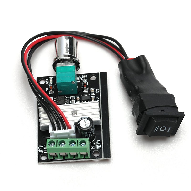 PWM直流电机调速器正反转 5A调速开关 开关控制功能1803BK 1203BK