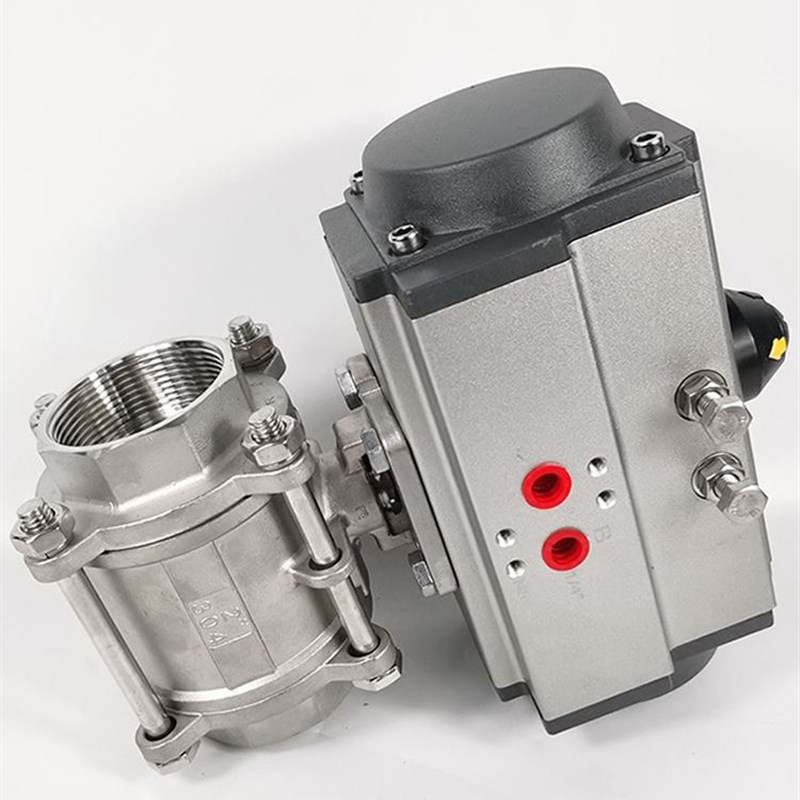 气动丝扣球阀 Q611F不锈钢三片式高温蒸汽dn15 20 25 32 40 50