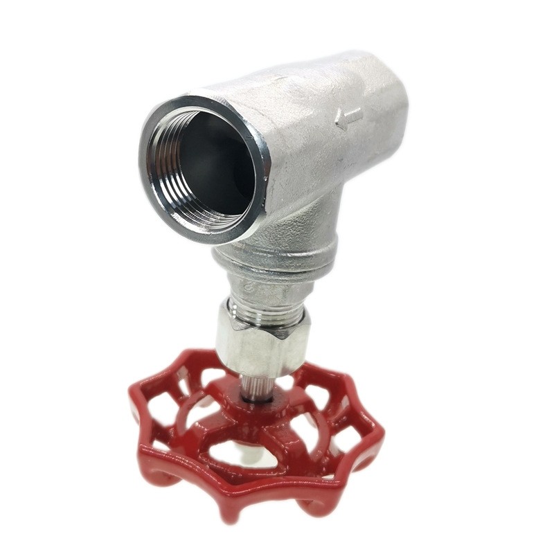 304不锈钢丝扣截止阀J11W手轮蒸汽耐高温水表水管阀门开关DN20 50