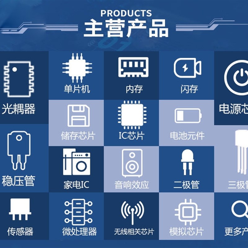 电子元器件配单电阻电容集成电路ic芯片BOM表报价一站式配单配套