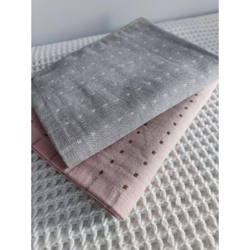 孚日纯棉枕巾双层纱布一对情侣枕单人枕头巾50*80