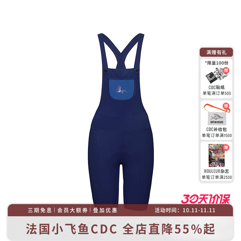 CDC女法国骑行短裤大口袋小飞鱼