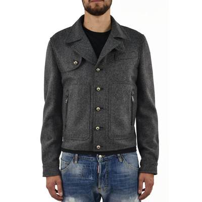 Dsquared2 Cappotto Grigio Uomo Lana Mod.S74AM0389S41814860