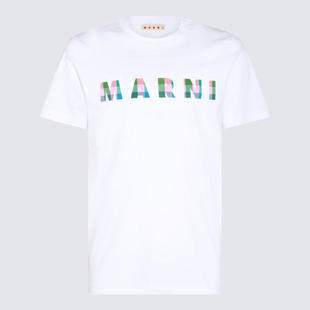 COTTON MARNI MULTICOLOUR SHIRT WHITE