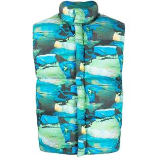 PUFFER CLOTHING VEST PRINTED QUILTED UNISEX WOVEN ERL