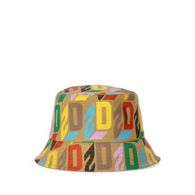 DSQUARED2  D2 MONOGRAM MULTICOLOR BUCKET HAT