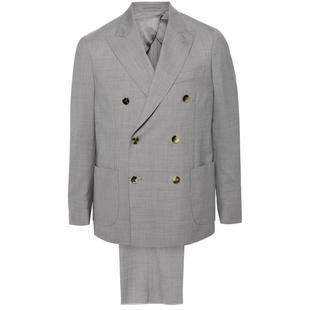 BREASTED SUIT WOOL DOUBLE LARDINI