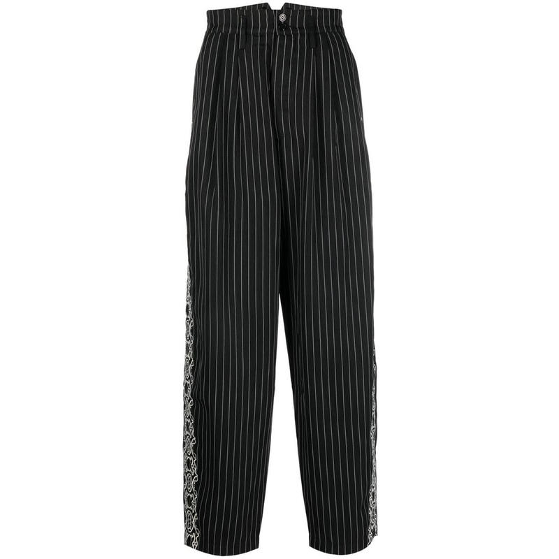 YOUTHS IN BALACLAVA UNISEX PINSTRIPE TROUSERS WOVEN CLOTHIN