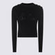 BALMAIN BLACK KNITWEAR