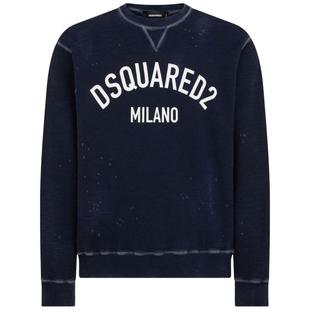 logo DSQUARED2 print distressed sweatshirt