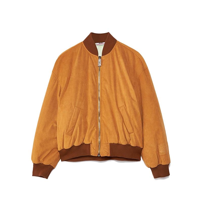 GCDS Alcantara College Bomber Jacket