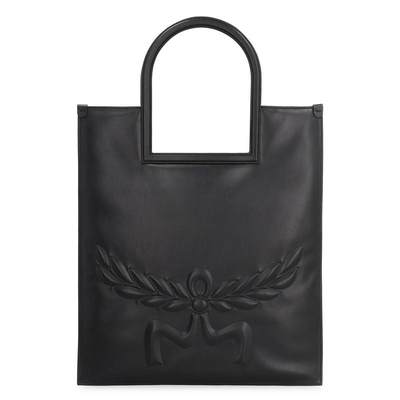 MCM AREN LEATHER TOTE